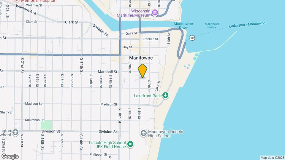 1117 S 8th St Map and Location Details