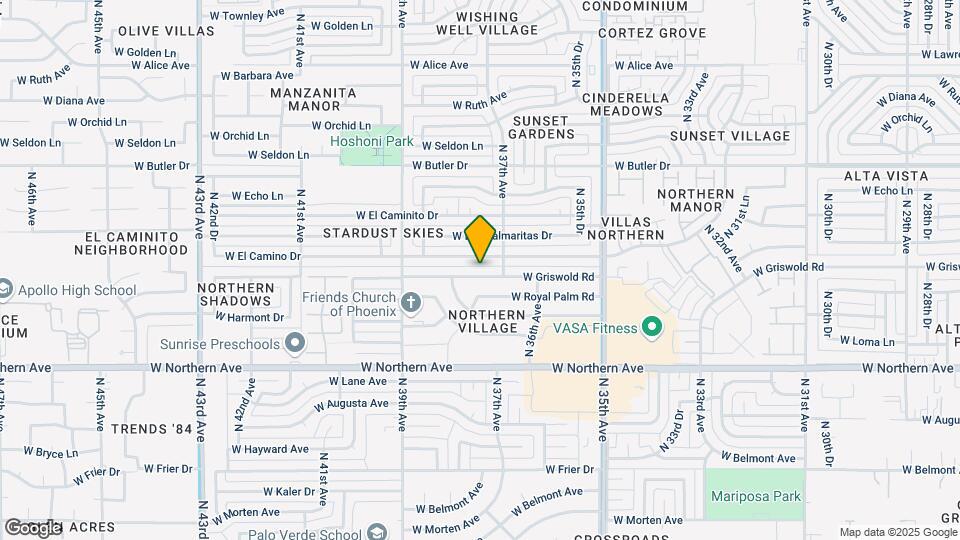 3722 W Griswold Rd Mapa y Detalles de la Ubicación