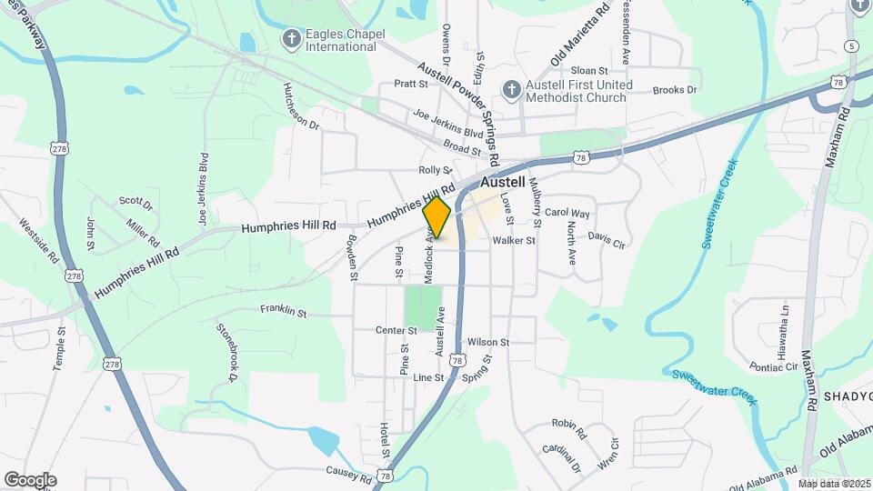 2858 Rosehill St Map and Location Details