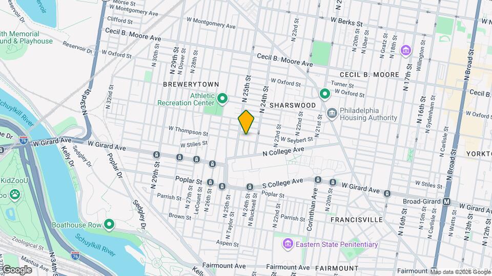 2427 W Thompson St Map and Location Details