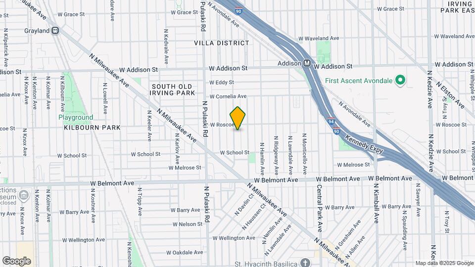 3345 N Springfield Ave Map and Location Details