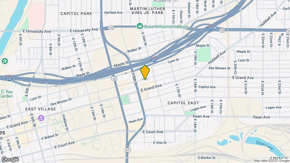 1525 Des Moines St Map and Location Details