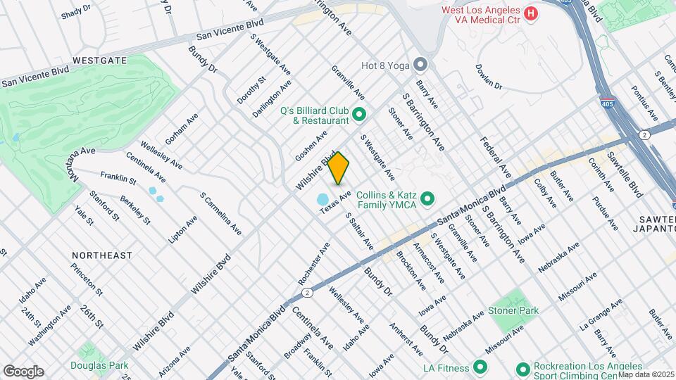 1250 S Saltair Ave Mapa y Detalles de la Ubicación