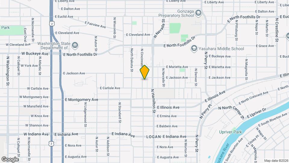 2418 N Cincinnati St Map and Location Details