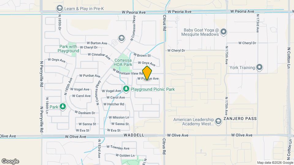 18016 W Palo Verde Ave Map and Location Details