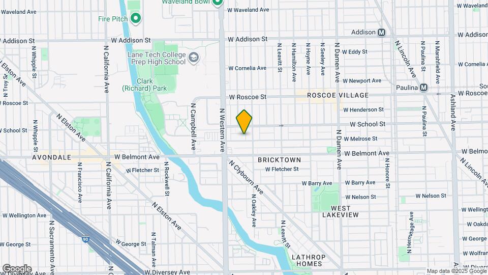 2316 W Melrose St, Unit Melrose St Map and Location Details