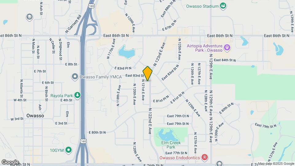 8214 N 122nd East Ave Map and Location Details