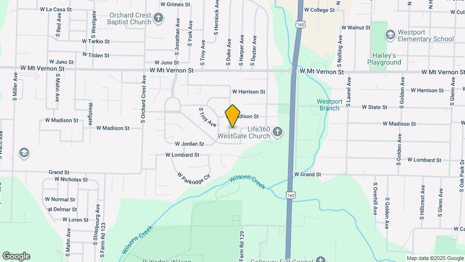 834 S Duke Ave Map and Location Details