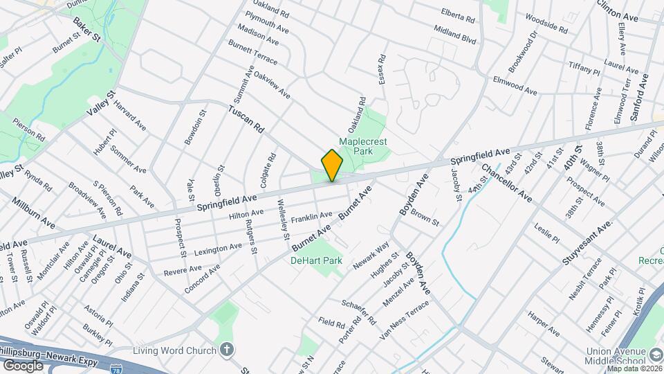 1677 Springfield Ave Map and Location Details