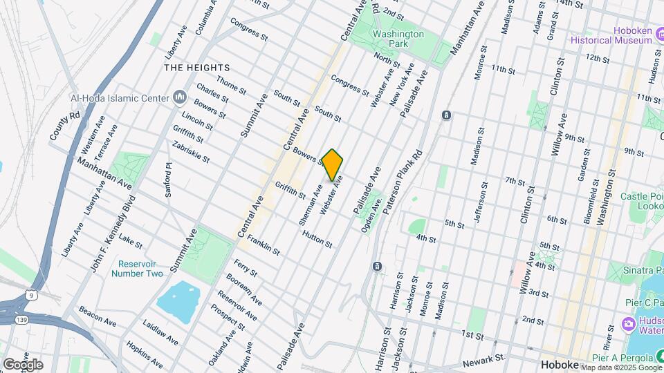 201 Webster Ave Mapa y Detalles de la Ubicación