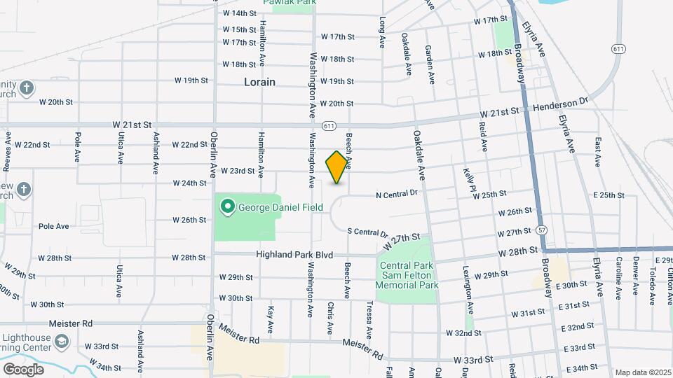 914 N Central Dr Map and Location Details