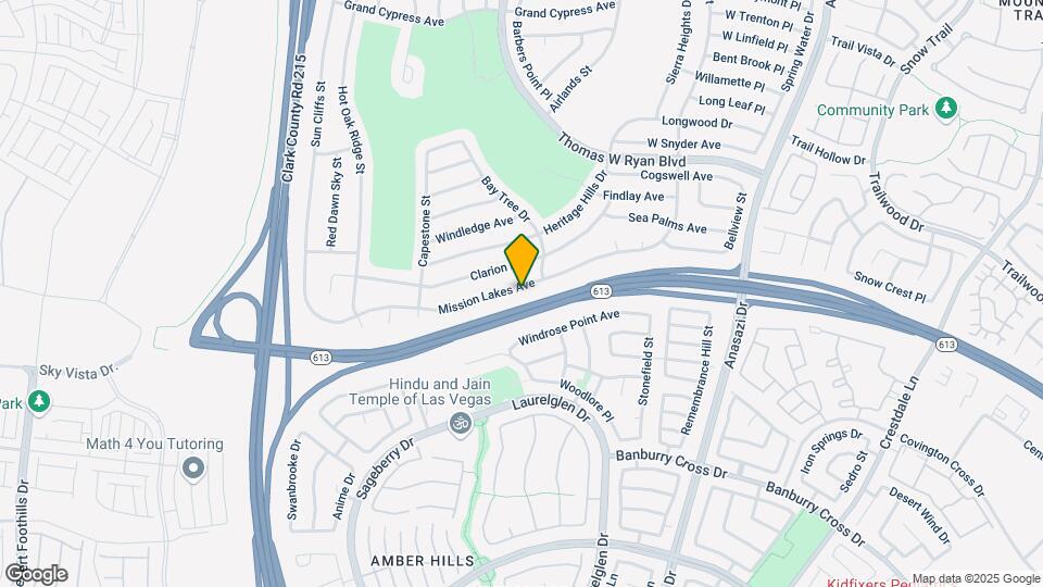 10715 Mission Lakes Ave Map and Location Details