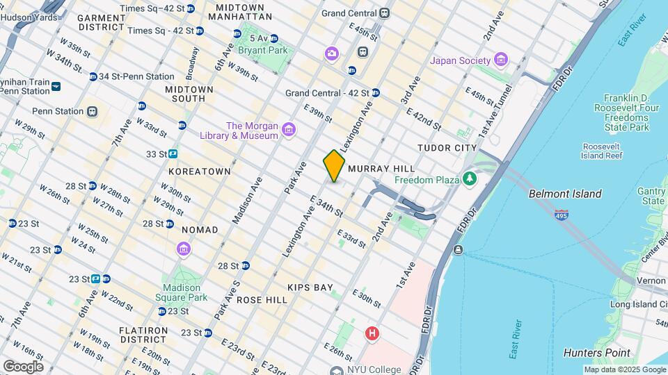 143 E 35th St Map and Location Details