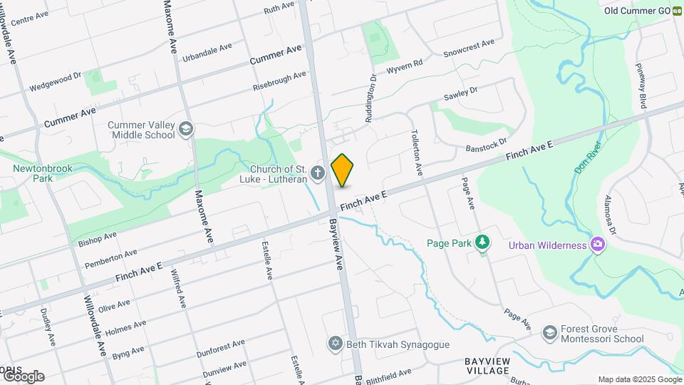 3181 Bayview Ave Map and Location Details