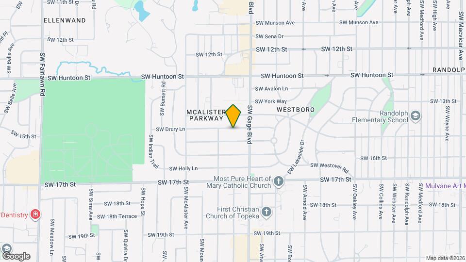 3945 SW Drury Ln Map and Location Details