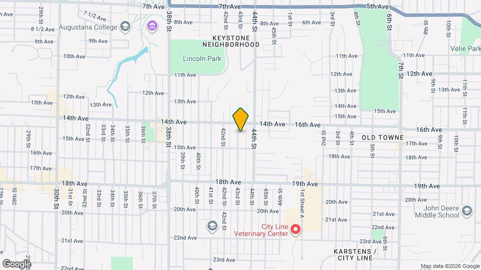 1417 43rd St Map and Location Details