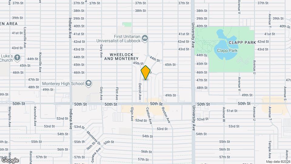 4612 Canton Ave Map and Location Details