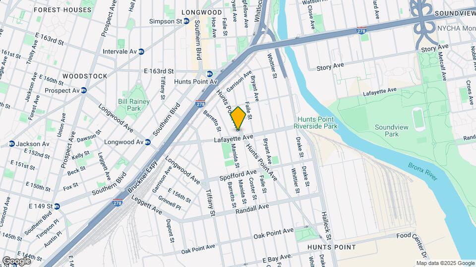 1275 Lafayette Ave Map and Location Details