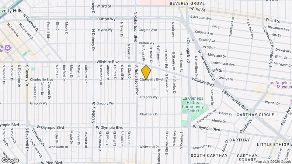 202 S Arnaz Dr, Unit 1/2 Map and Location Details