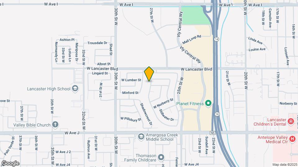 44709 Overland Ave Mapa y Detalles de la Ubicación