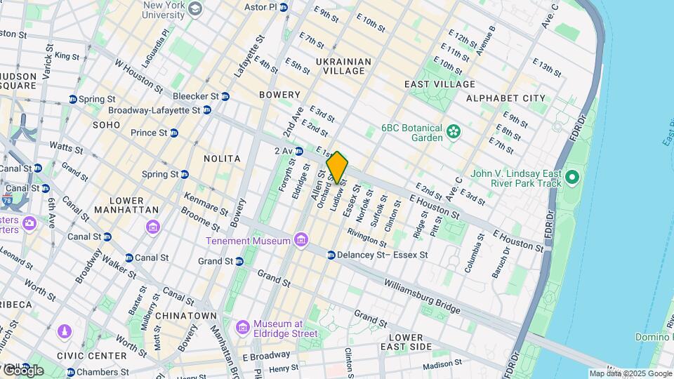 165 Ludlow St Mapa y Detalles de la Ubicación