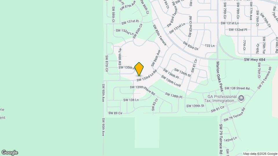 8695 SW 133rd Ln Rd, Unit 810K Map and Location Details
