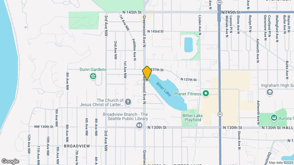 13436 Greenwood Ave N Mapa y Detalles de la Ubicación