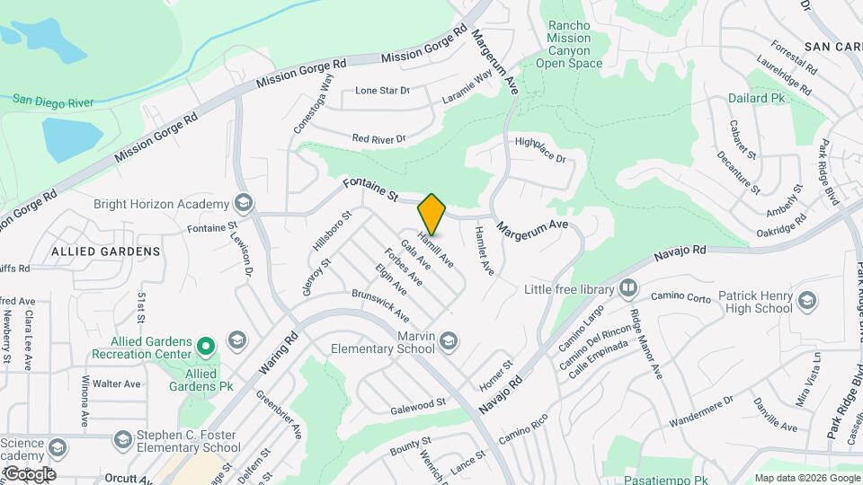 5564 Hamill Ave Map and Location Details