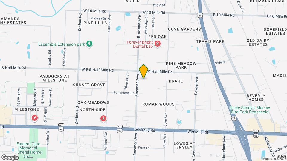 9980 Bowman Ave Map and Location Details