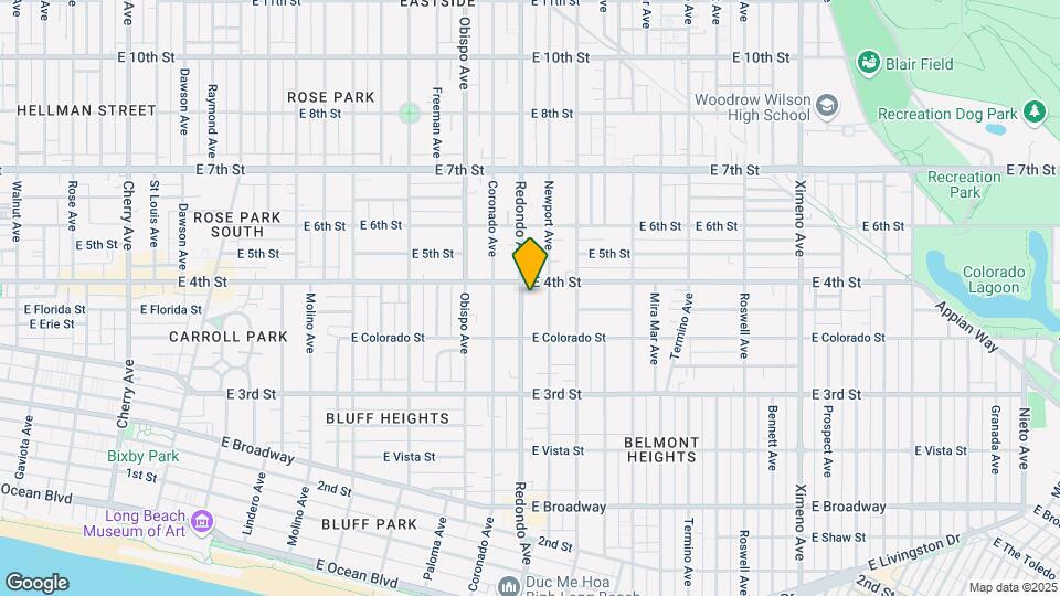 384 Redondo Ave, Unit 204 Map and Location Details