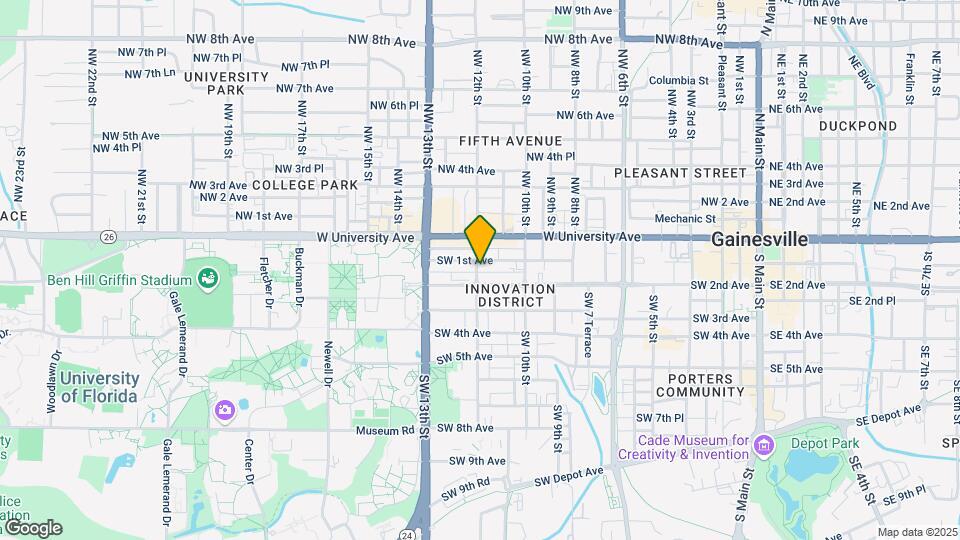 111 SW 12th St Map and Location Details