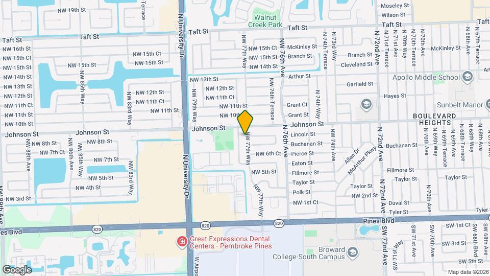 730 NW 77th Way Map and Location Details