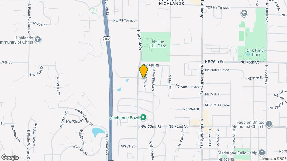 7416 N. Central St. Map and Location Details