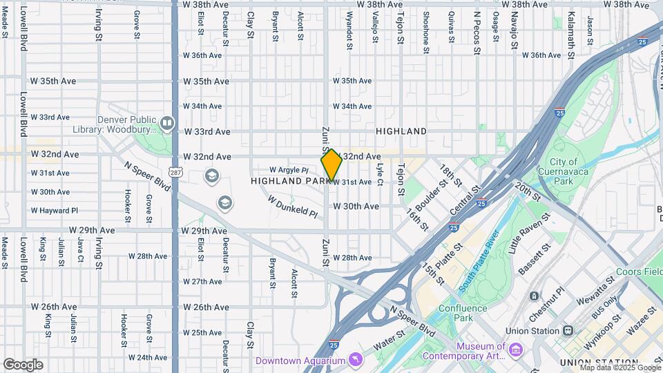 2324 W 31st Ave Mapa y Detalles de la Ubicación