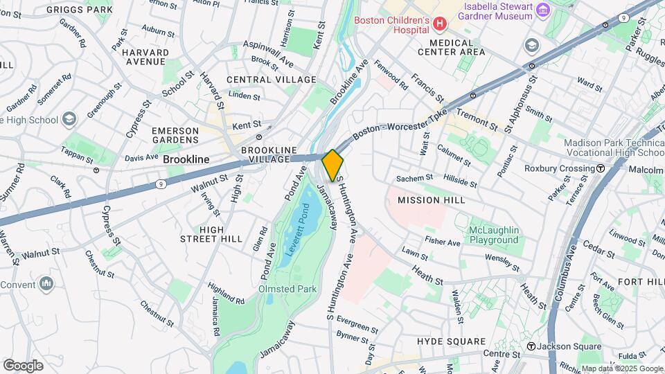 60 Jamaicaway, Unit #1 Map and Location Details