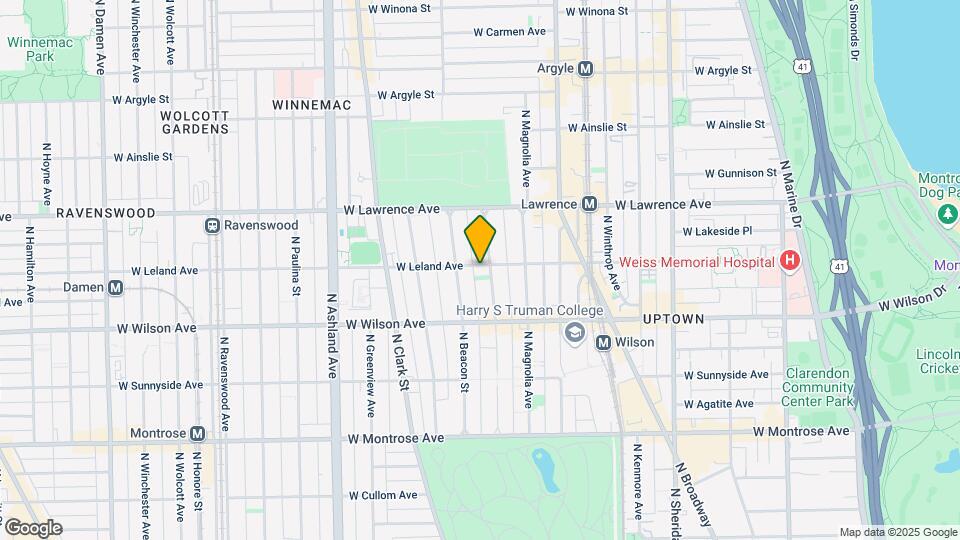 1311 W Leland Ave Map and Location Details