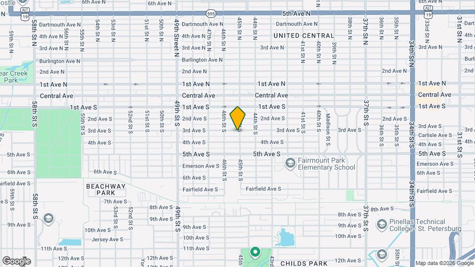 4500 3rd Ave S Map and Location Details