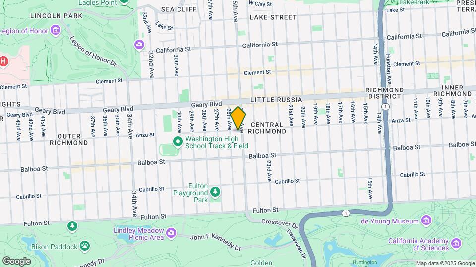 3421 Anza St Map and Location Details