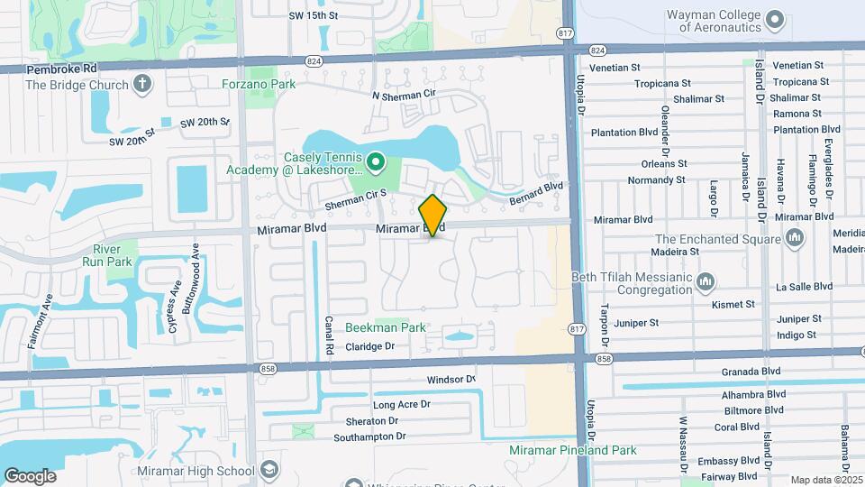 8380 SW 25th Ct Map and Location Details
