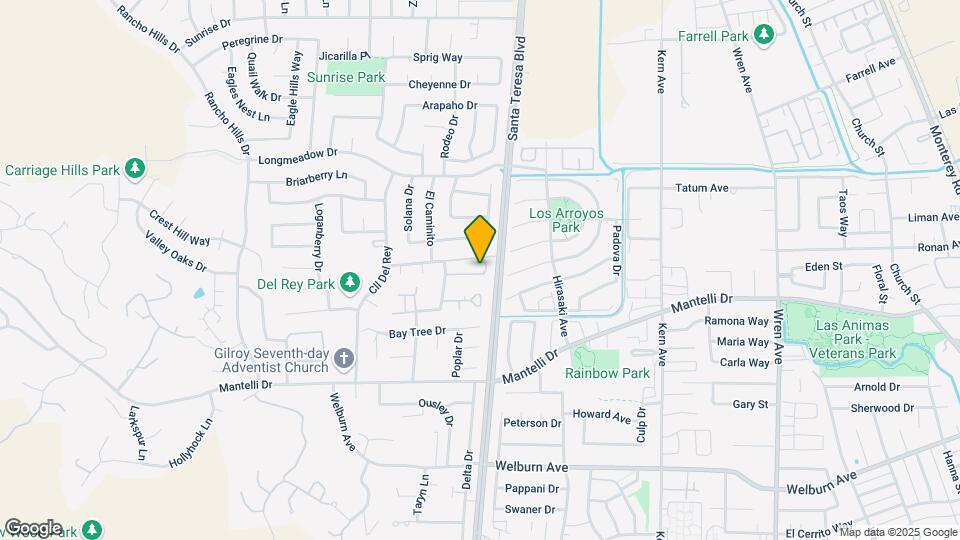 1125 Del Oro Way Map and Location Details