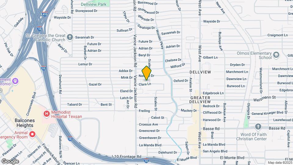 2515 Clara Ln Map and Location Details