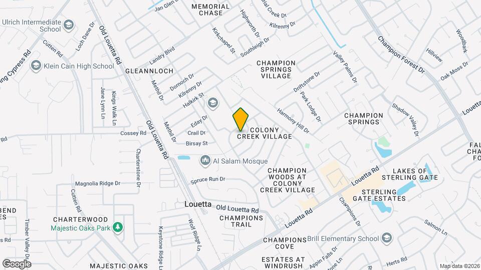 9107 Wallingham Ct Map and Location Details