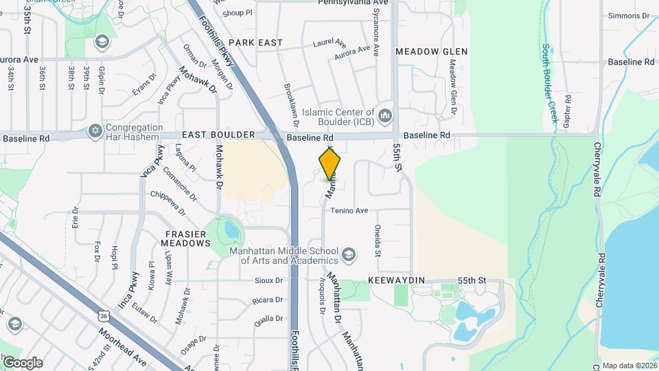 565 Manhattan Dr Map and Location Details