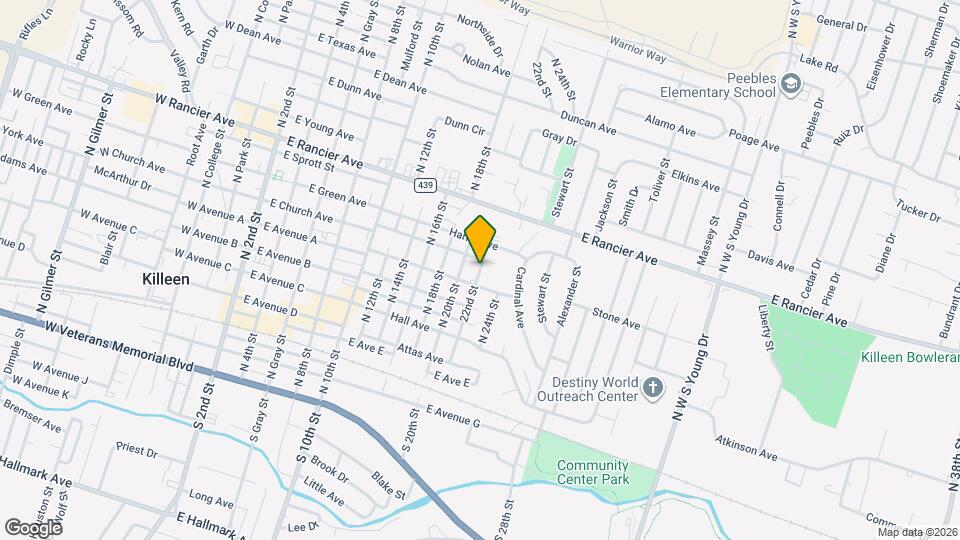 613 N 22nd St Map and Location Details