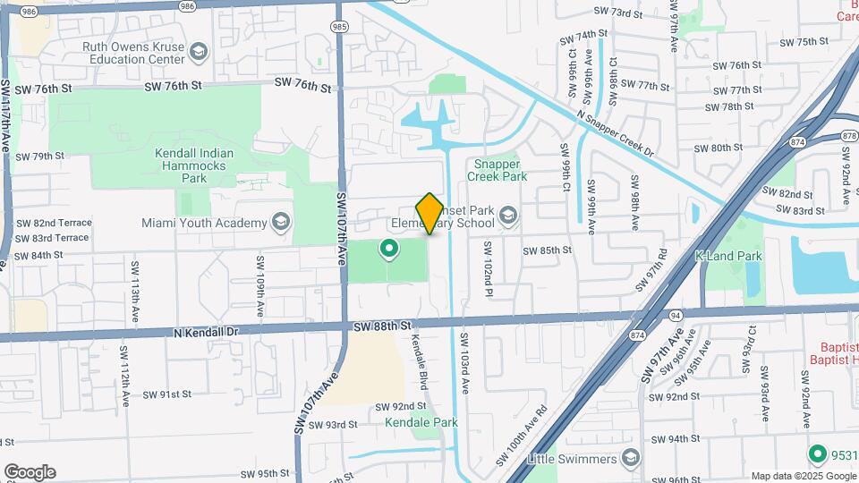 10353 N Kendall Dr Map and Location Details