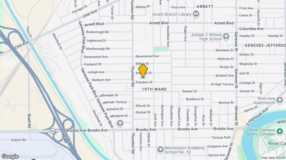 144 Flanders St Map and Location Details