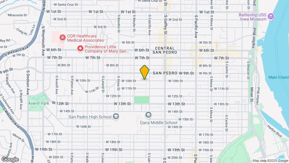 835 W 10th St Map and Location Details