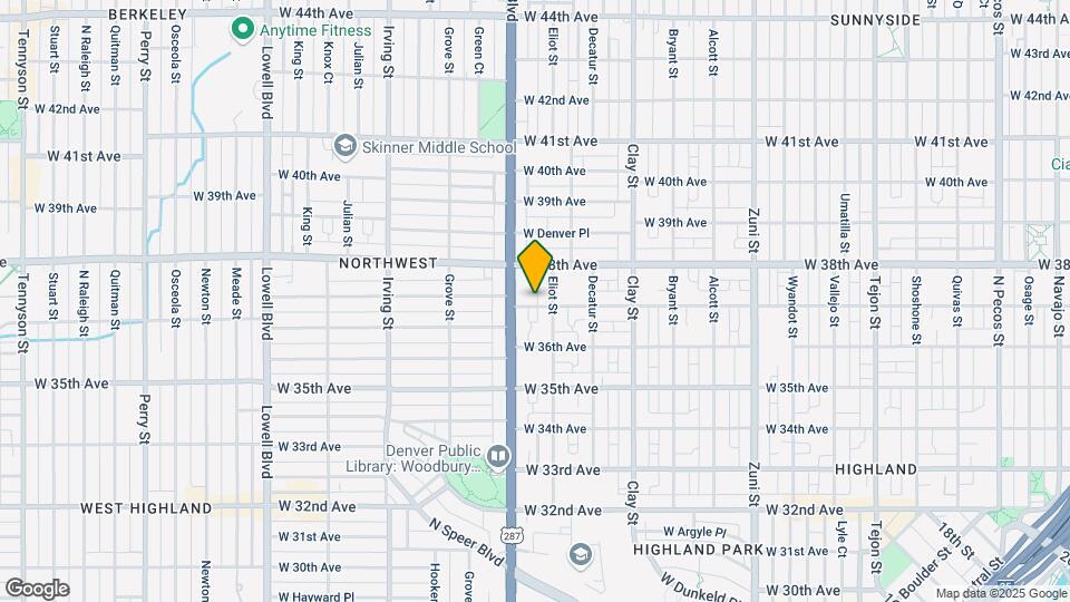 2925-2929 W 37th Ave Mapa y Detalles de la Ubicación