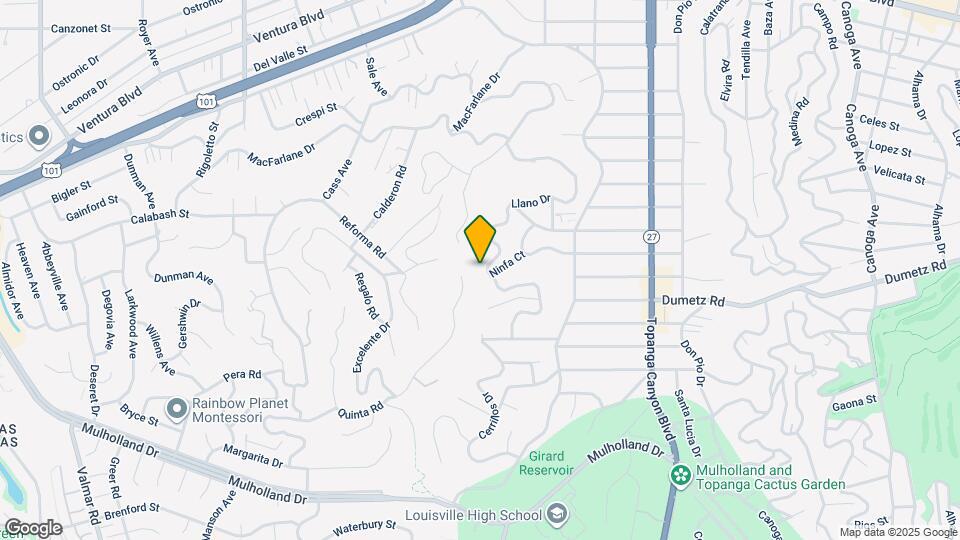 4967 Llano Dr Map and Location Details