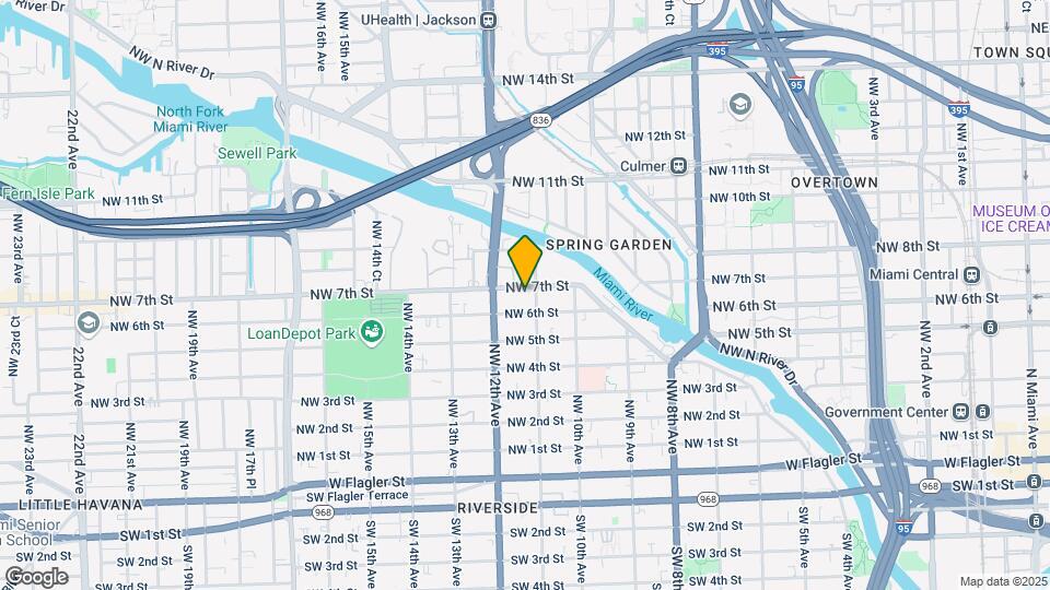 1120 NW 7th St Map and Location Details